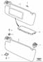 Diagram Sunvisor 2007- for your 2008 Volvo V70