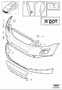Diagram Bumper, front, colour coordinated for your 2025 Volvo V60
