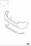 Image of Bumper Cover (Rear, Colour code: 614, Colour code: 614) image for your 2009 Volvo S60   