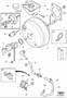 Diagram Master cylinder, servocylinder for your 2004 Volvo XC90 2.5l 5 cylinder Turbo