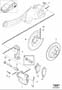 Diagram Rear wheel brake for your 2006 Volvo V50