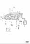 Diagram Headlights, headlamps for your 2022 Volvo V90 Cross Country