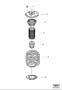 Diagram Suspension front, coil spring and torsion spring for your 1998 Volvo V70
