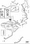 Diagram Fuel tank and connecting parts for your Volvo S80