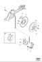 Diagram Rear wheel brake mechanical parking brake for your 2008 Volvo S80