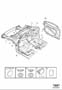 Diagram Seals body, passenger compartment and doors for your Volvo V60