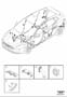 Diagram Cable harness floor section component parts for your 2011 Volvo XC90