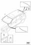 Diagram Glass and sealing moulding for windscreen and rear window for your 1994 Volvo