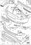 Diagram Bumper, front, body parts for your 2006 Volvo S40