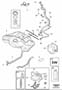 Diagram Fuel tank and connecting parts for your Volvo C30