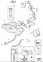 Diagram Fuel tank and connecting parts for your Volvo C30