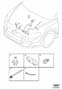 Diagram Cable harness engine component parts for your Volvo V70