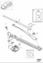 Diagram Windscreen wipers, windshield wipers for your Volvo S40