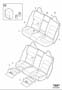 Diagram Upholstery rear seat for your Volvo V70