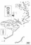 Diagram Fuel tank and connecting parts for your 2004 Volvo S80