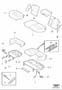 Rear seat padding, panels (1/6)