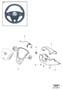 Diagram Steering wheel, 3-spoke standard for your 2025 Volvo EX90