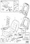 Diagram Front seat padding panels for your 1998 Volvo V70