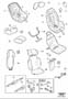 Diagram Child (safety) seat for your 2005 Volvo XC90