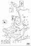 Diagram Fuel tank and connecting parts D5244T for your 2005 Volvo XC90