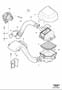 Diagram Aircleaner and shutter housing for your Volvo