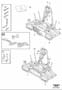 Diagram Bicycle holder tow bar mounted, 2 bicycles for your 2001 Volvo S60