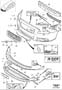 Diagram Bumper, front, body parts R-DESIGN Volvo Ocean Race (VOR) for your Volvo