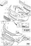 Diagram Bumper, front, body parts R-DESIGN Volvo Ocean Race (VOR) for your 2005 Volvo V70