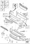 Diagram Bumper, front, body parts for your 2011 Volvo S60
