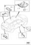 Diagram Lighting inner with sunroof for your 2017 Volvo S60