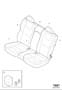 Diagram Upholstery rear seat for your Volvo V50
