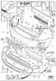 Diagram Bumper, front, body parts for your 2006 Volvo XC90