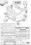 Diagram Bumper, rear, body parts for your Volvo S60