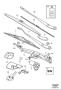 Diagram Windscreen wipers, windshield wipers for your 2010 Volvo