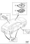 Image of Reading Lamp. Without Sunroof. (Inner, Charcoal, Light, Interior code: 3X6X, GX6X, KX6X). For... image for your 2009 Volvo XC60   