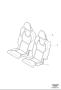 Image of Headrest (Rear, Outer, Interior code: RB20, RB21, RB20, RB21) image for your Volvo S60 Cross Country  