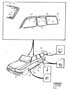 Diagram Trim mouldings for your 1999 Volvo