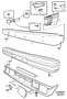 Diagram Front bumper, spoiler for your 2019 Volvo XC90