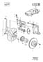 Diagram Front wheel brake, ventilated disc for your 2001 Volvo S80