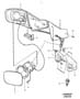 Door mirrors, manual, rear view mirror, manually operated (1/6)
