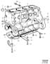 Diagram Cylinder block, engine block for your Volvo 260
