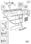 Diagram Parts for rear door panel for your 1976 Volvo
