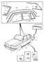 Diagram Trim mouldings for your 1990 Volvo 240