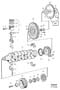 Image of Piston Kit. Auto.TRANS. B234. Crank Mechanism. MAN.TRANS. Standard MARKED G. image for your Volvo