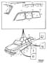 Diagram Trim mouldings for your 1991 Volvo