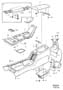 Image of Console Trim Panel (Grey, Dark, Parts For Cars with Interior codes; CODE 3471, 3571, 3671, 3771, 3871, 3875, 3971) image for your 1996 Volvo