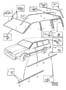 Diagram Trim mouldings for your 2002 Volvo V70 XC
