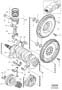 Diagram Crank mechanism for your 1998 Volvo V70 XC 2.5l 5 cylinder Turbo