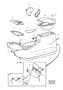 Diagram Tunnel console, Center console for your 1985 Volvo 760
