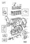Diagram Engine with fittings for your Volvo